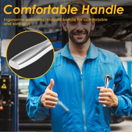 Mini Ratchet Wrench Set Chrome Vanadium Steel Flex Head Ratchet Wrench Angle Adjustable Hand Tool Ergonomic Handle Miniature Spanner Kit for Car(silver)