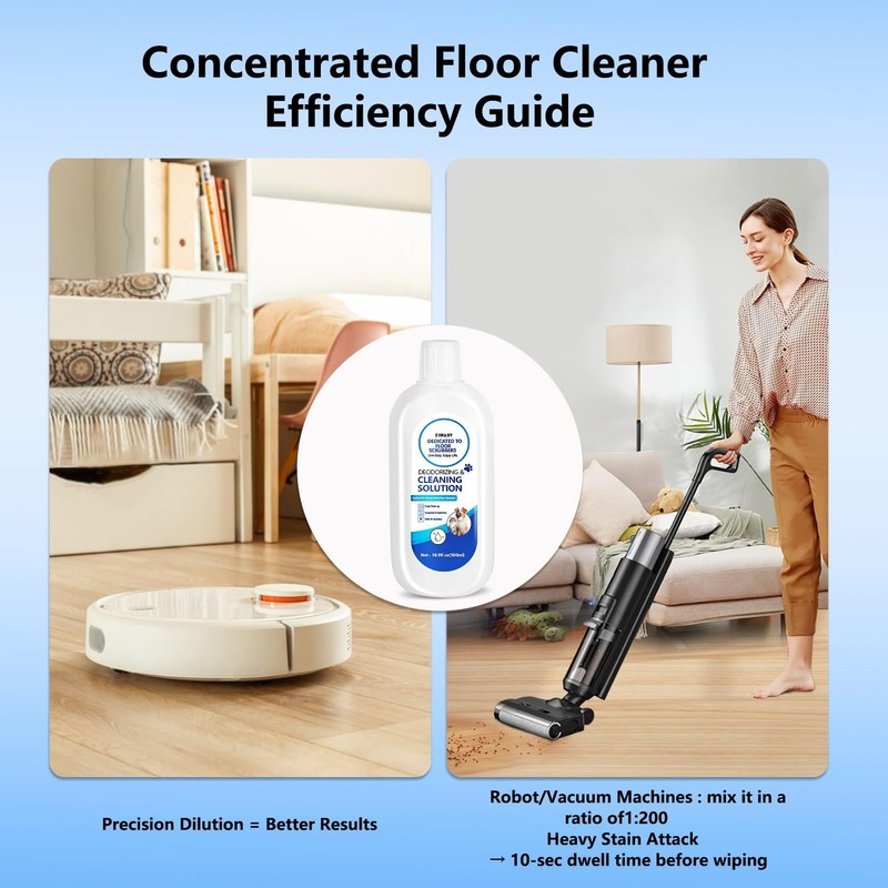 ZORAST Floor Cleaning Solution Compatible With Tineco, Suitable With All