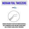 SurgicalOnline Meriam Foil Dental Cotton Tweezer Serrated Angled Beak Dressing