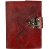 OVERDOSE Star Dragon Journal Notebook Handmade Leather Journal Travel Diary