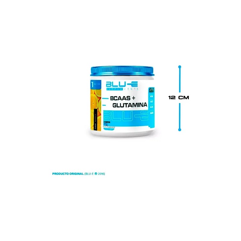 Suplemento Bcaas Glutamina 500g Sabores Naranja