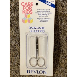 Revlon VTG.  Revlon Baby Care Safety Scissors Curved blades Rounded Safety Tips