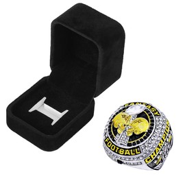 guancrown 2025 Fantasy Football Championship Ring Award Prize Trophy Sports Winner FFL Champion Ring (size 11 with free box)