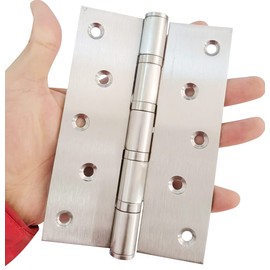 Heavy Duty Door Hinges Stainless Steel Ball Bearing Hinges 6 Inch Door Hinge for Interior & Exterior Doors Square Corners,Heavy Duty Wood Door with Mounting Hardware 2 Pack (White, 6 Inch)