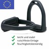 Children's Plastic Stirrups Compositi 10 cm Black