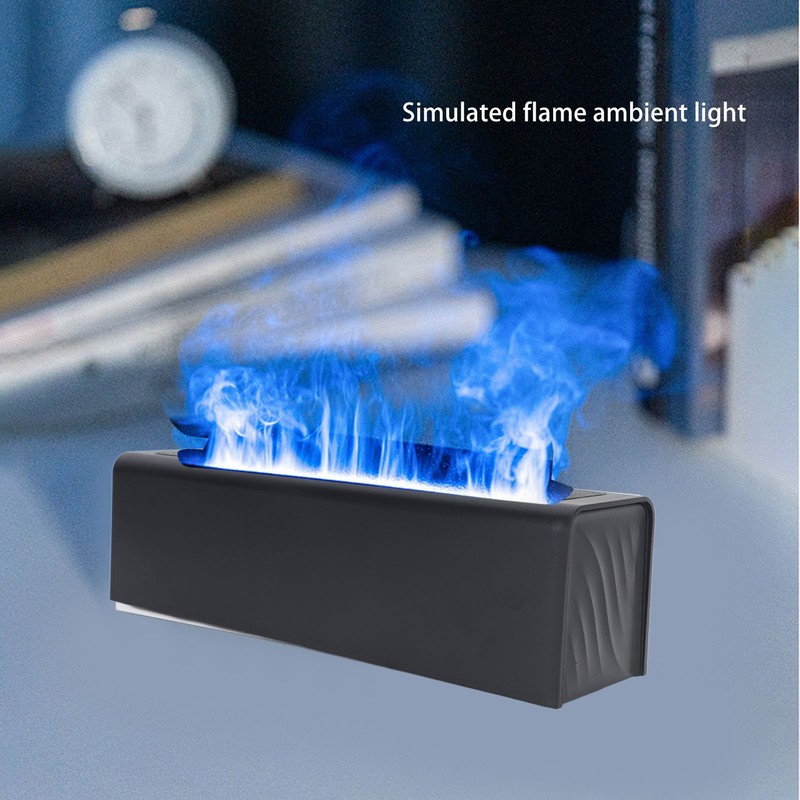 Essential Oil Diffuser 150ml Aromatherapy Humidifier Colorful Flame Light Quiet