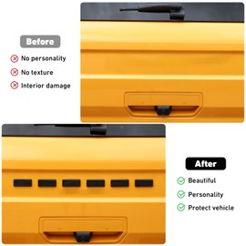 Linskip Emblem Covers Tailgate Letters Compatible with Ford Bronco Sport 2021 2022 2023 2024, Badge Upgrade for Bronco Sport Exterior Accessories(Flag)