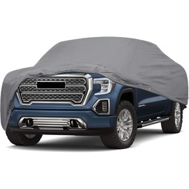 CARDIZ Supreme Full Car Cover – Semi Custom Fit for GMC Sierra 2008 Crew Cab Pickup 4-Door Short Bed | All-Weather Protection: Waterproof, Dustproof, Windproof, UV-Resistant | Includes Accessories