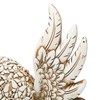 Skull Statue Butterflies Pattern Handcraft Exquisite Skeleton Head Statue with