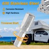 EVRBUL Upgraded Stainless Steel Hex Drive for Camper Truck Screw