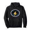 Electric Storm Symbol Lightning Icon Energy Cloud Symbol Pullover Hoodie