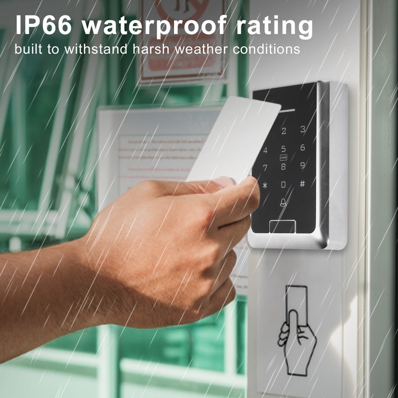 Access Control Keypad Wiring Free DC 10‑24V IP66 Waterproof Password