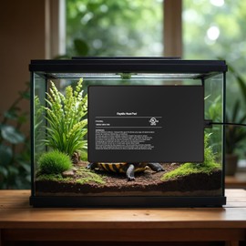 Simple Deluxe 8X12 Inch 16W Reptile Heating Pad Electric Indoor Under Tank Terrarium Heating Mat Waterproof for Turtles, Lizards, Frogs, and Other Reptiles, 2 Pack