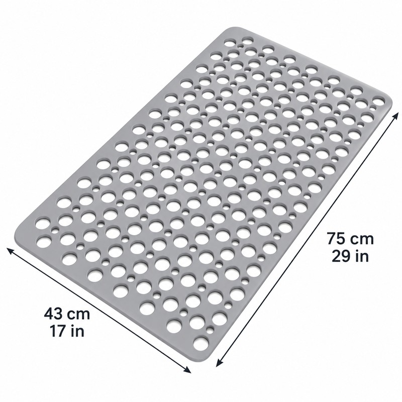 Non-Slip Shower Mat for Bathtubs and Bathrooms – 43 x
