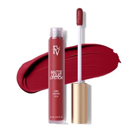 FV Flüssiger Matt Lippenstift, Lang Anhaltend & Wasserfest, Hochpigmentiert, Vegan, Kein Transfer, Party Goer Matte