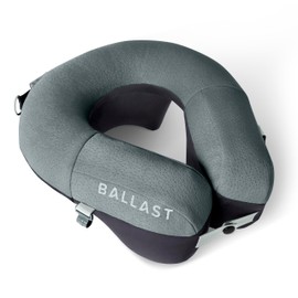 Ballast Travel Pillow PRO - Neck Pillow for Airplane, Beach Pillow, Enjoy Comfort Wherever You Go (Tropical Blue)