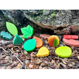 Yellow Door Sensory Play Stones - Leaves - Set of 12