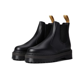 Dr. Martens Unisex Vegan 2976 Quad Chelsea Boots, Black, 14 US Women / 13 US Men