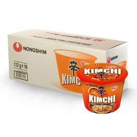 Nongshim Big Bowl Kimchi Bowl Noodle Soup 112g (16 Bowls)