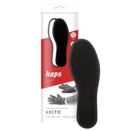 Natural Lambskin Winter Shoe Insoles with Anti-Slip Layer and Texon, Soft Bristle and Cotton Edge Hem, for Men & Women, Made in Europe, Kaps Arctic (46 EUR / 12 UK Men)