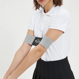 Scott Edward Pro Golf Swing Arm Band Training Aid Correct Training Swing Gesture Beginners Swing Alignment Practice Tool for Men Women Golf Beginners (Grey)