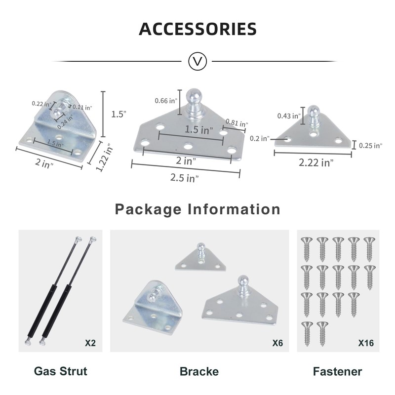 Gas Struts Spring Strut Lift Supports