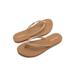 Volcom Women's Forever and Ever Flip Flop Sandal, Tan-New, 11