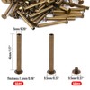 Chicago Binding Screws - 5mm x 45mm Binding Posts -