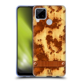 Head Case Designs Rostiges Metall Industrielle Texturen Soft Gel Handyhülle Hülle kompatibel mit Realme C15