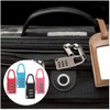 Mini Combo Locks, 3-Digit Combination Lock, Black, Resettable Luggage Locks,