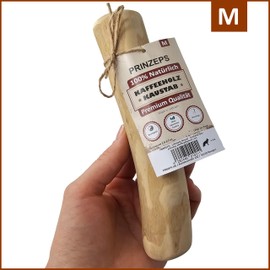 PRINZEPS Coffee Wood for Dogs Chew Stick - Chew Wood Dog Chew Bone Chew Toy - 100% Natural Dog Toy Chew Root for Dogs - Size M: For Medium Dogs up to 8-12 kg (M)