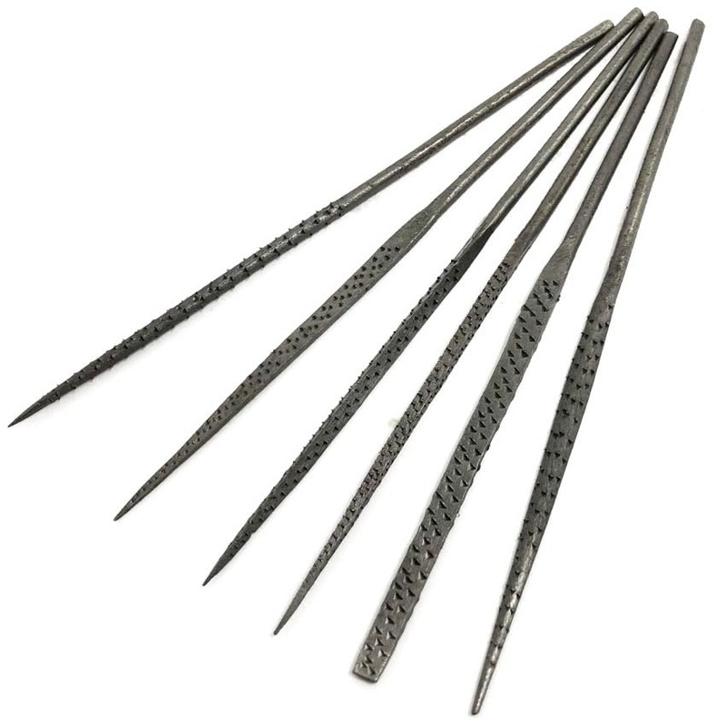 Wax File Set – 6-Piece Wide Tooth Assortment for Wax,