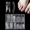 BOXOB 120pcs Polygel Nail Forms Kit, Toe Dual Forms Reusable