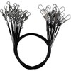 25 LURE WIRE TRACES spinning pike fishing swivel zander