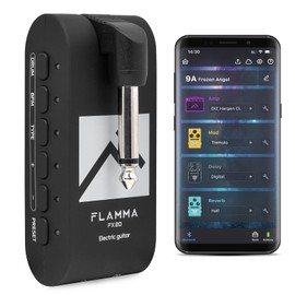 FLAMMA FX20 Guitar Headphone Amp with APP 40 Drum Grooves 52 Amp Modes 5 Delay 5 Reverb Effects 14 Modulations for Practice Recording and Creativity