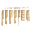 Baluue Natural Bamboo Wooden Hair Brush Set Wide Tooth Prevent