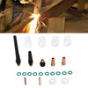 23Pcs TIG Welding Accessory Set Glass Cup Connector Electrode Clamp