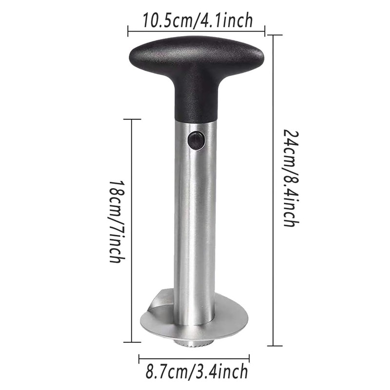 AIMALL Easy Pineapple Corer Slicer Peeler, Stainless Steel Cutter Tool,