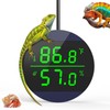 QZQ Reptile Thermometer and Humidity Gauge, LED Digital Thermometer Hydrometer,