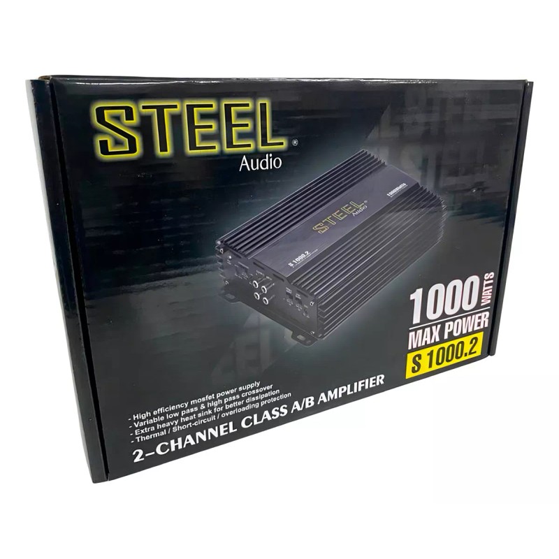 Steel Audio Amplificador Steel Audio S1000.2 1 Canal 1000w Max