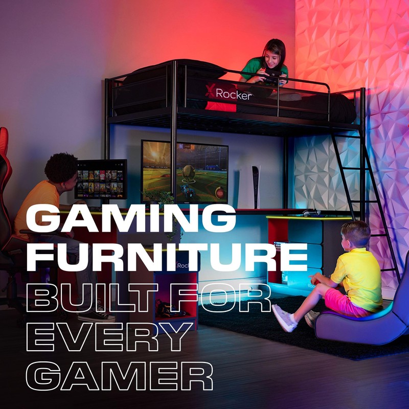 X Rocker Carbon Tek Gaming TV Stand with Neo Motion