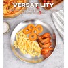 Yuiicaov Stainless Steel Pizza Pan 12 inch, Pizza Pan for
