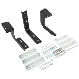 HECASA 54" Passenger Step Running Board Bracket Kit Compatible with 2014-Present Ram Promaster 1500 2500 3500 Side Nerf Bars Mounting Brackets