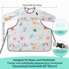 PewinGo Baby Bib with Sleeves, High Chairs Can Be Fully