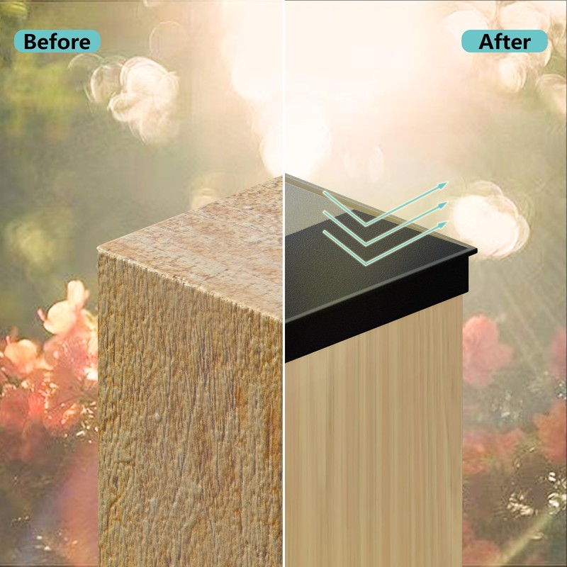 6x6 Post Caps for 5.5inx5.5in Wood Fence Post, Water-Proof UV-Proof