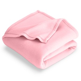 Bare Home Polar Fleece Blanket - King Blanket - Light Pink - Warm & Cozy - Premium Fleece Blanket - Blanket for Bed, Sofa, Camping, Travel and Cold Nights - Lightweight Blanket (King, Light Pink)