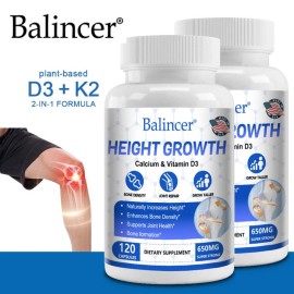Balincer Height Growth Capsules - Improve cognition, immune system, strengthen bones - 120CpsulesX2