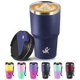 Grsta Tazza Termica 20oz, Termos Caffè, Bicchiere Termico con Coperchio a Prova di Perdite, Tazza da Viaggio, Ermetica Portatile, Travel Tumbler Per Caffè Caldo e Freddo, Acqua e Tè