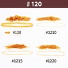 輪ゴム オーバンド #120 < 50g透明袋 > アメ色 最も大きい径 極太幅 少量