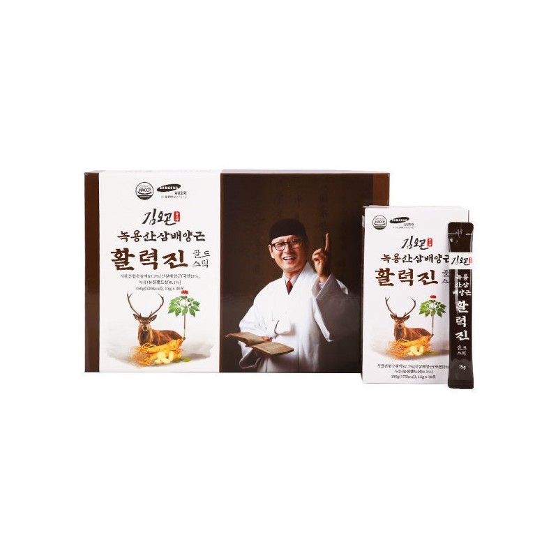 김오곤 녹용 산삼 배양근 활력진 골드스틱 Kim Ogon Deer Antler